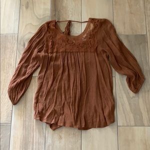 Burnt Orange Blouse